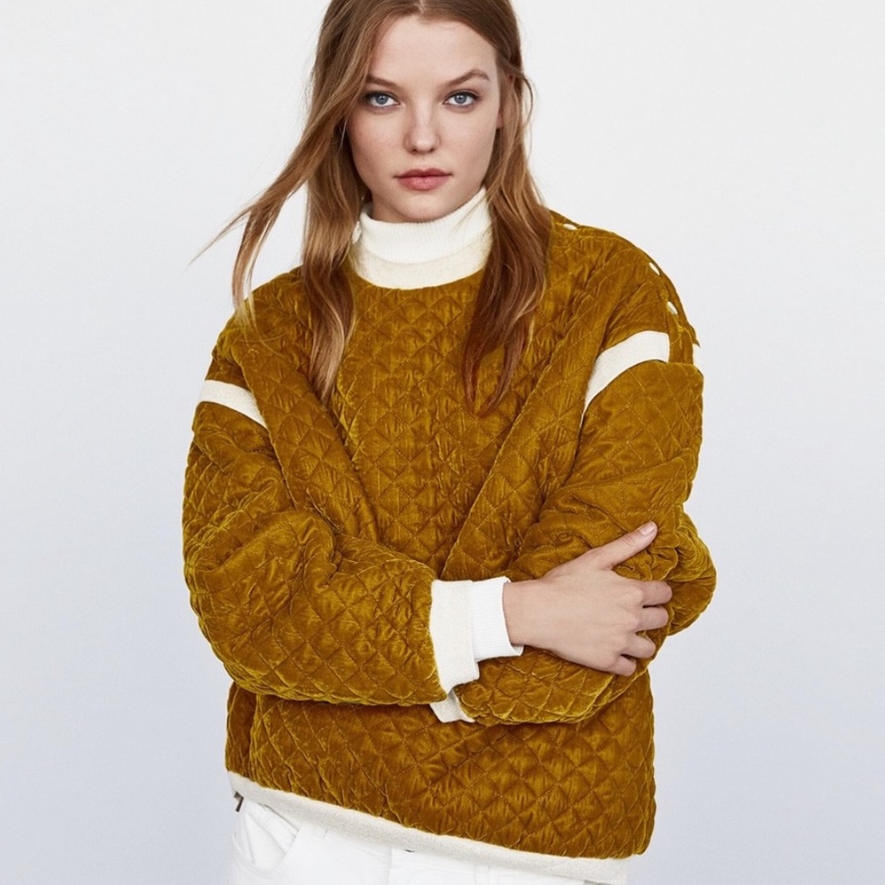 Zara quilted sweater